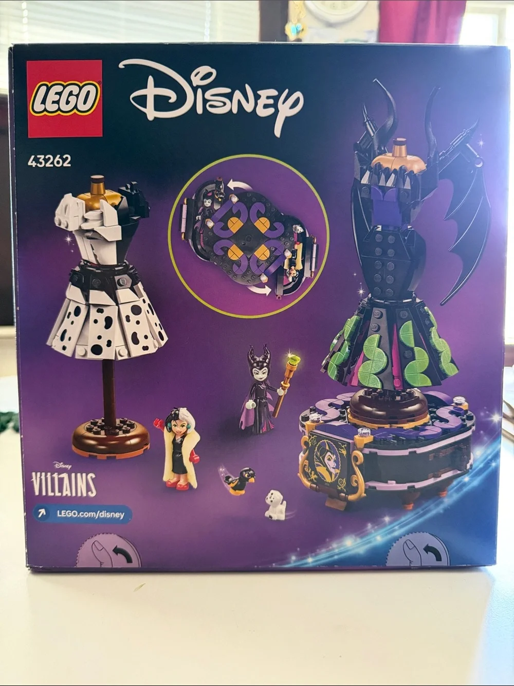 LEGO Disney Villains Maleficent & Cruella Dresses 43262 - Black, Green, Purple